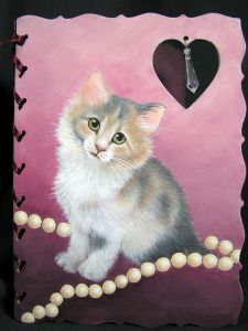 Robin in Pearls Acrylic e-Packet